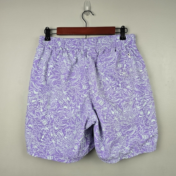 NIKE Shark Lap 6.5" Volley Swim Trunks Color‎ Atomic Violet Mens Size L Swimming - Picture 6 of 15